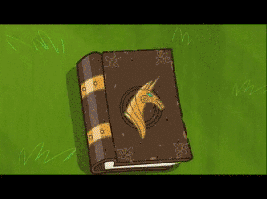 old animated book