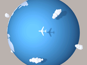 spinning travel earth globe animated gif