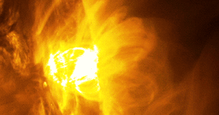 sun solar flare animation 2