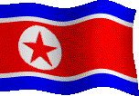 north korea flag picture animation