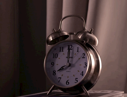 Resultado de imagen de alarm clock gif