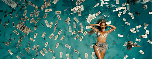 Beyonce lies in a poor of money