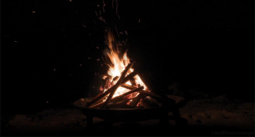 campfire burning animated gif image