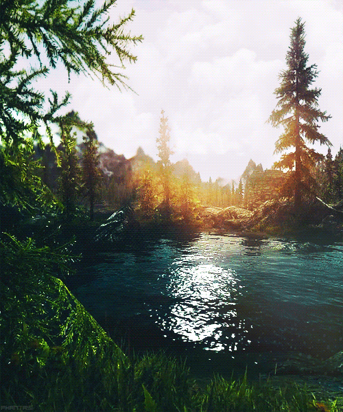Remarkable Animated Nature Lake Scenery Gifs - Best Animations