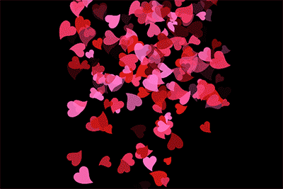hearts falling animation19