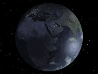 spinning earth animation gif
