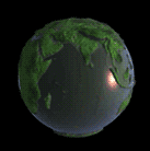 animated earth spinning