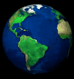 animation earth spinning green screen