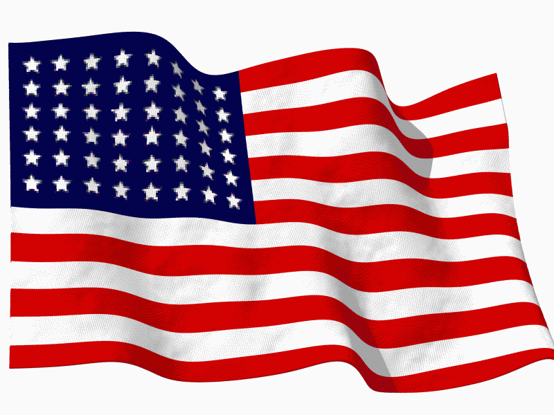 moving picture of american flag