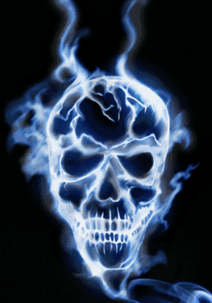 Burning Skull Animated Gifs at Best Animations
