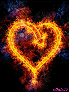Amazing Burning Hearts Gif Images - Best Animations