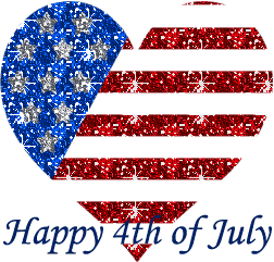 I Heart Happy 4th of  July 