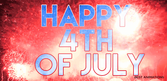 Happy 4th Of July Red Explosions Firework Gif gif