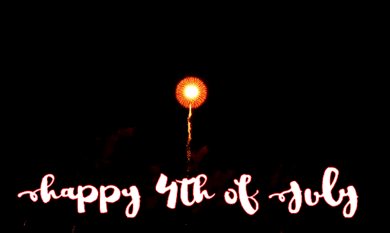 Happy 4th of July Fireworks Wishes gif