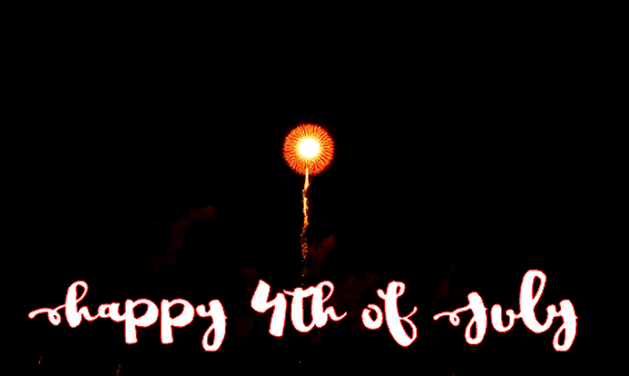Happy 4th of July Fireworks Wishes animated gif