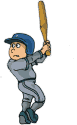 Baseball Cartoon Player