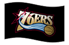 76ers Basketball Team Flag gif