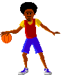 Basketball Player Dribbling Ball Clip Art