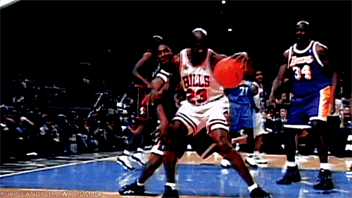 Michael Jordan Playing Basketball