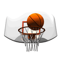 Basketball Hoop Net Ball Dunk gif