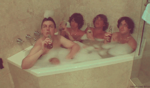 Drinking Beer In Bath
