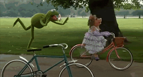 Kermit Riding A Bike