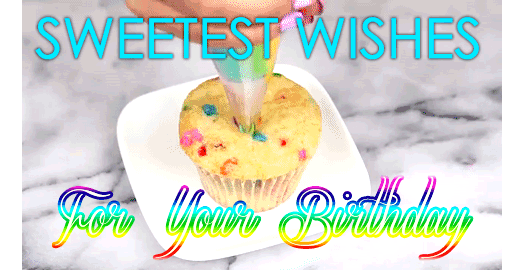 Sweetest Birthday Cupcake Gif gif