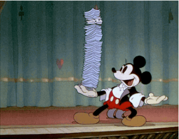 Mickey Mouse Shows Card Tricks gif