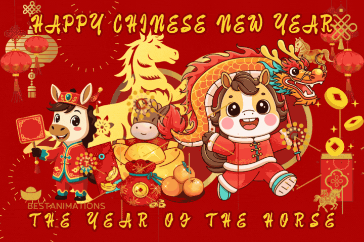 Happy Chinese New Year 2026 Art Kawaii 