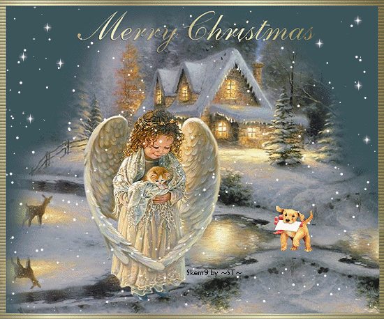 Merry Christmas Angel Gif Card
