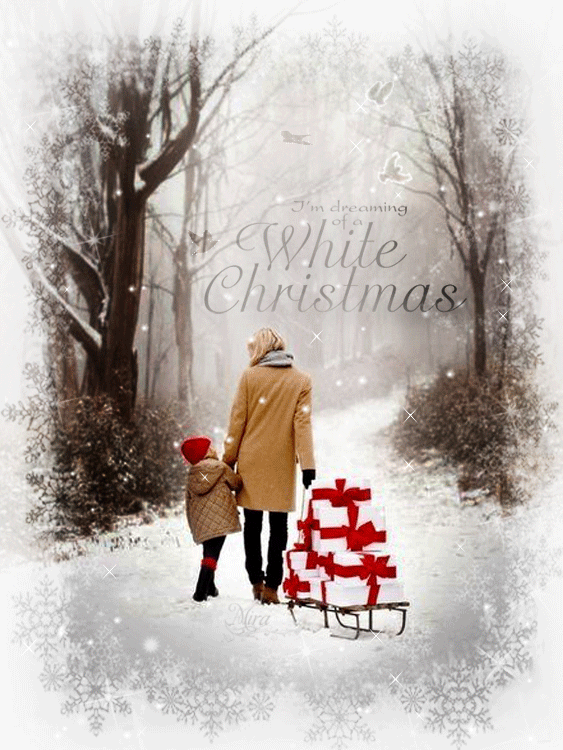 Dreaming of White Christmas Cards Gif