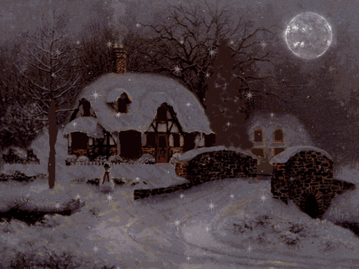 Christmas Snowy Card