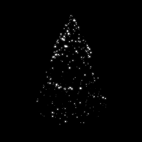 Spinning Christmas Tree Lights Gif