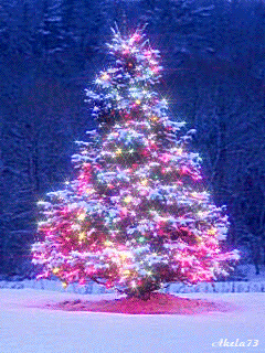 Amazing Spinning Christmas Tree Gif Decoration animated gif