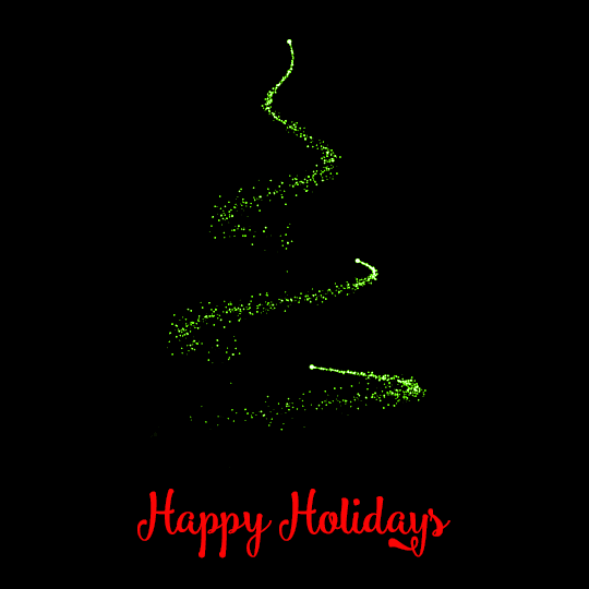 Happy Holiday Christmas Tree animated gif