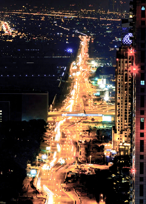 Dubai City Night View