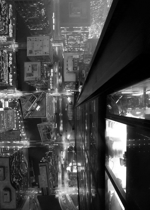 Black And White City View