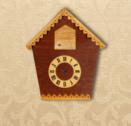 Wooden Wall Clock gif
