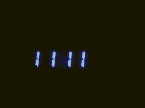 Blue Numerical Digital Clock