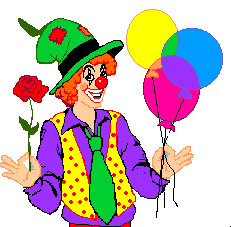 Clown Flower With Balloons