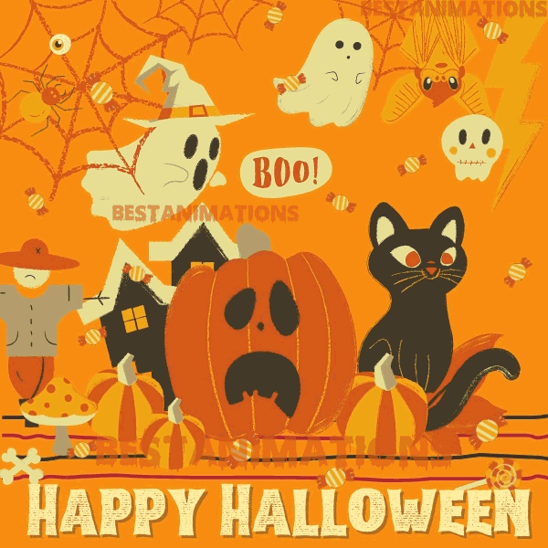 Cute Halloween Animation gif