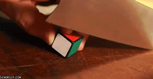 Funny Rubik's Cube Cutting