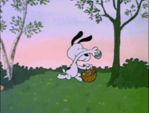 Snoopy With Easter Eggs