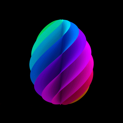 Colorful 3D Egg