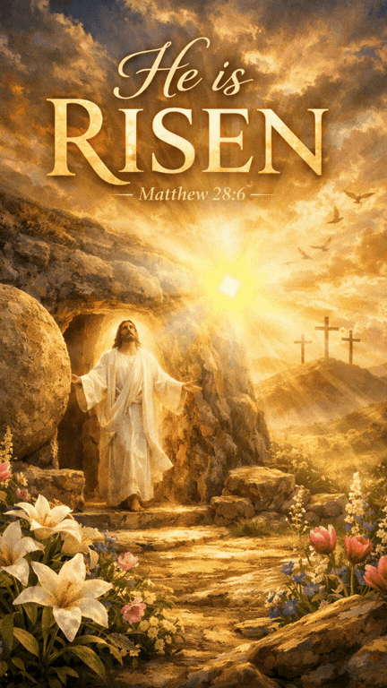 He  Is Risen Easter Greetings animated gif