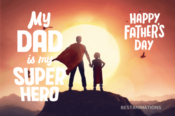 Happy Fathers Day To Superhero Dad Gif animated gif