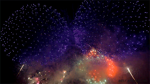 Amazing Firework Happy New Year
