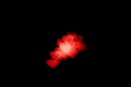 Red Hearts Firework GIf