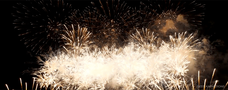 Gold Explosions Firework animated gif