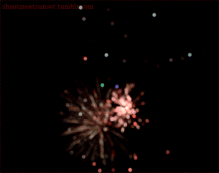 Nice Sparkling Fireworks Gif